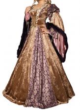 Ladies Deluxe Medieval Renaissance Costume And Headdress Size 12 - 14